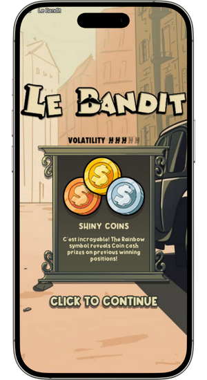 Shiny Coins in Le Bandit Slot