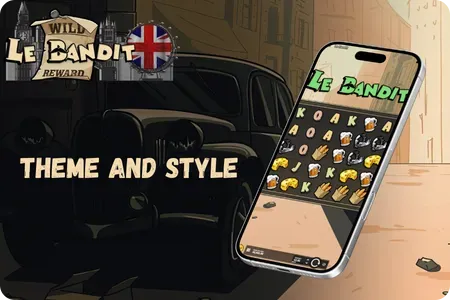 Theme and Style in slot Le Bandit game