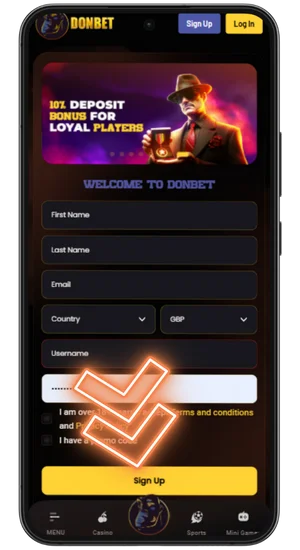 Register an account