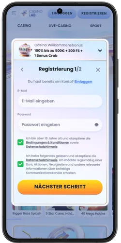 Registrierung