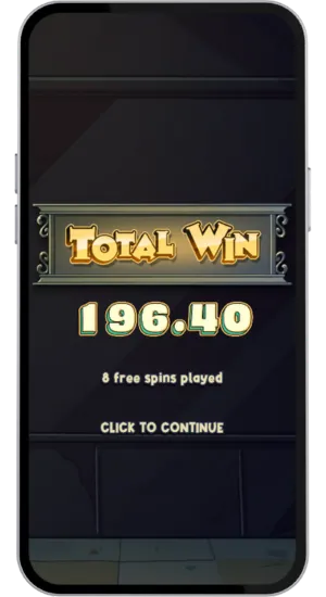 Samlet gevinst efter bonusrunde